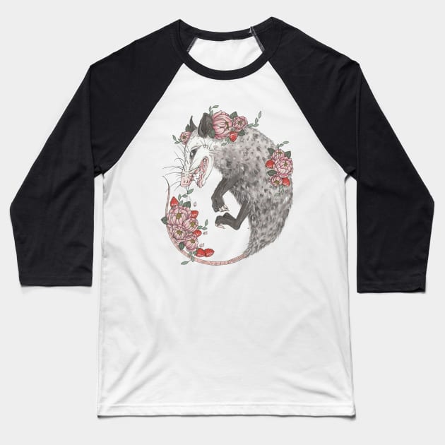 Possum Baseball T-Shirt by WtfBugg